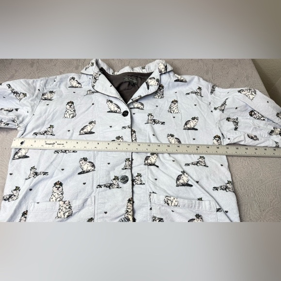 Set-‎ PJ Salvage Cat Lovers Novelty Print 100% Cotton Pajama Size Small Blue - Picture 8 of 10
